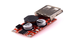 9V/12V/24V to 5V step-down car charging car 3A output USB step-down module red colour